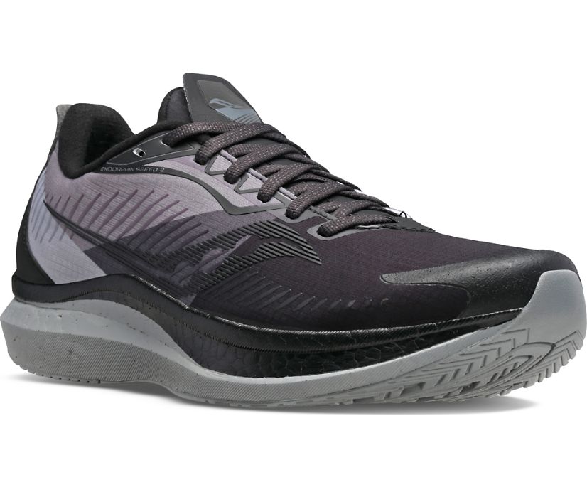 Saucony Endorphin Speed 2 Runshield Women's Running Shoes Black / Grey | Canada 126CTVE